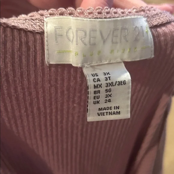 Forever 21 Lilac Ribbed Bodysuit - Picture 2 of 4